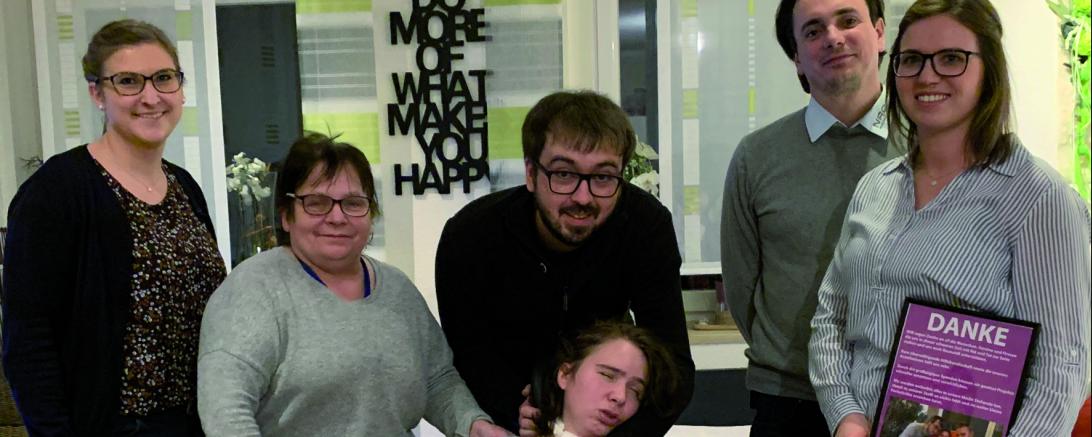 Auf dem Bild zu sehen (von links): Carolin Hotter, Theresia Deubler, Benjamin Frisch, Stefanie Deubler, Xaver Neureiter jun., Anna-Maria Rauwolf. 