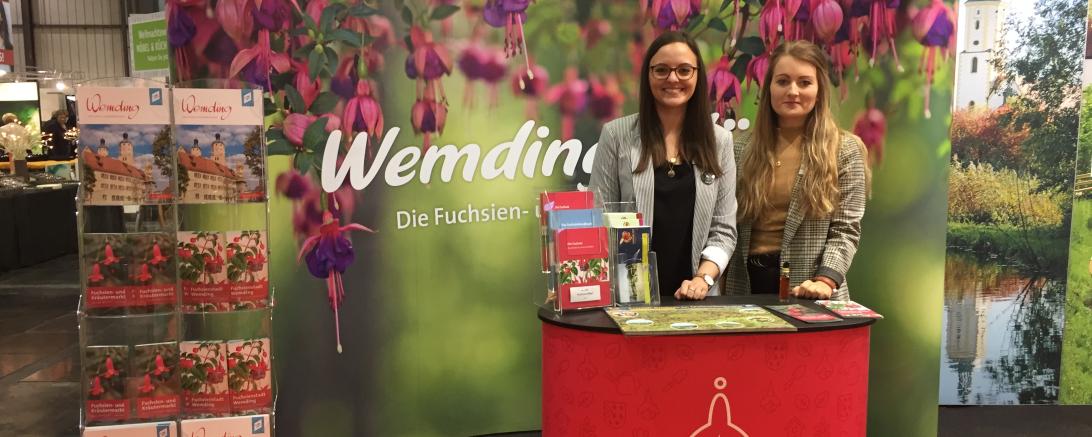 Das Bild zeigt den Messestadt der Fuchsienstadt Wemding bei der Afa.