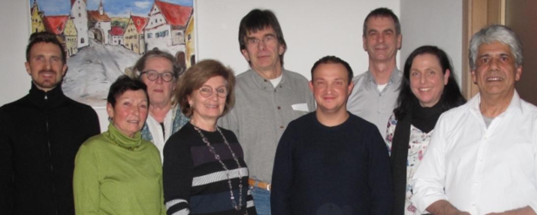 Das Bild zeigt die Kandidaten zur Stadtratswahl 2020 der Grünen in Wemding.