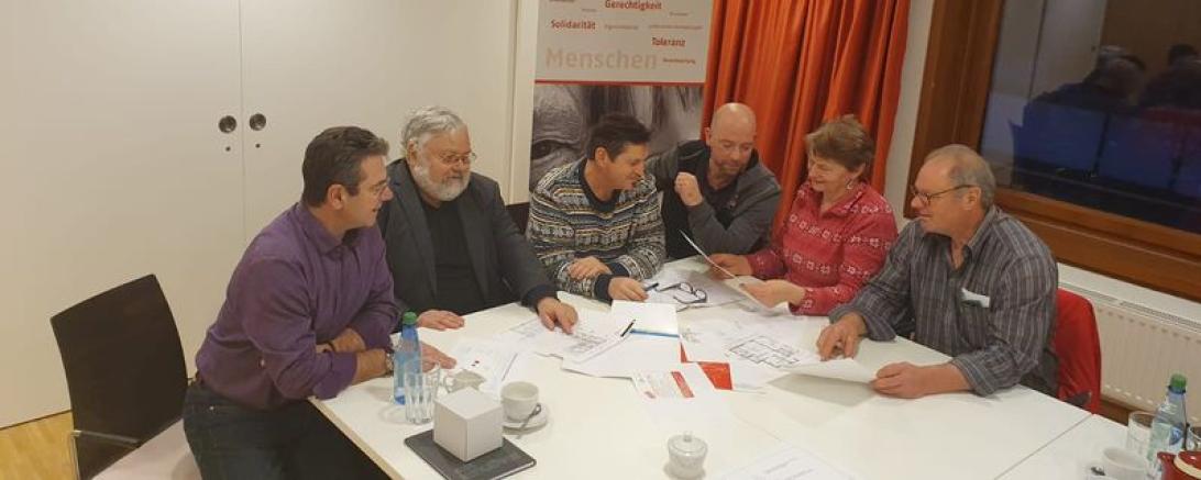 Von links: Thomas Liebhäuser, Michael Ensinger, Stefan Hintermayr, Paula Haunstetter und Günther Otto