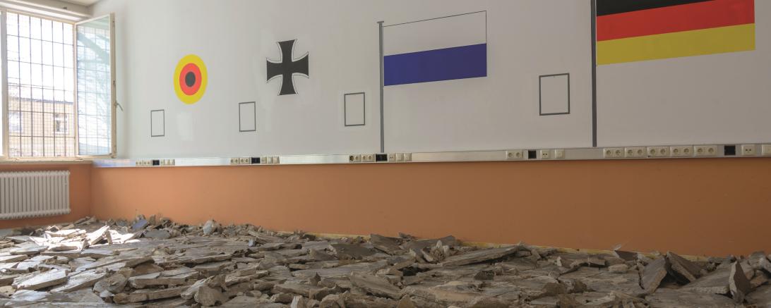 Abbrucharbeiten in de ehemaligen Kaserne. Auf der ersten Teilfläche sind die Rückbaumaßnahmen mittlerweile beendet. 