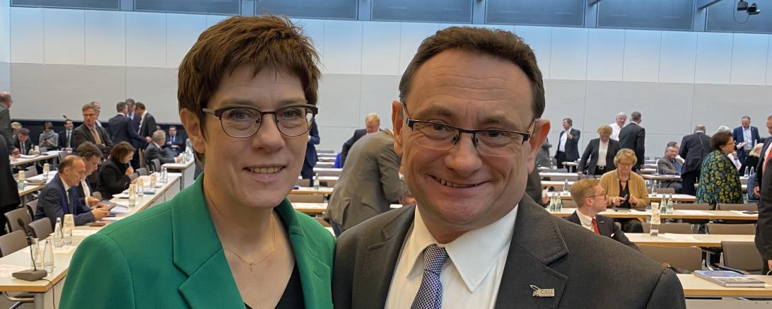Annegret Kramp-Karrenbauer und Ulrich Lange