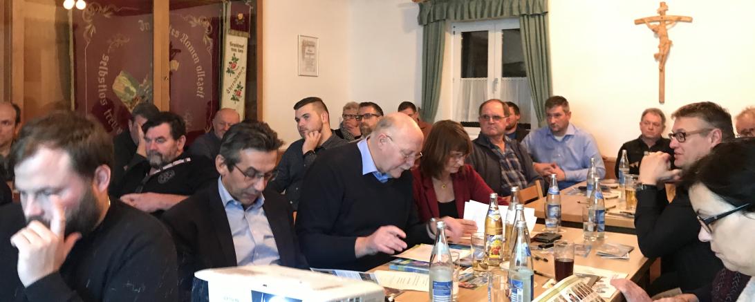 Zum Wahlkampfauftakt im vollbesetzten Versammlungsraum des Nittinger Feuerwehrhauses konnte der Oettinger Ortsverband der CSU zusammen mit Bürgermeisterin Petra Wagner viele interessierte Bürgerinnen und Bürger und den Landrat Stefan Rößle willkommen heißen. 