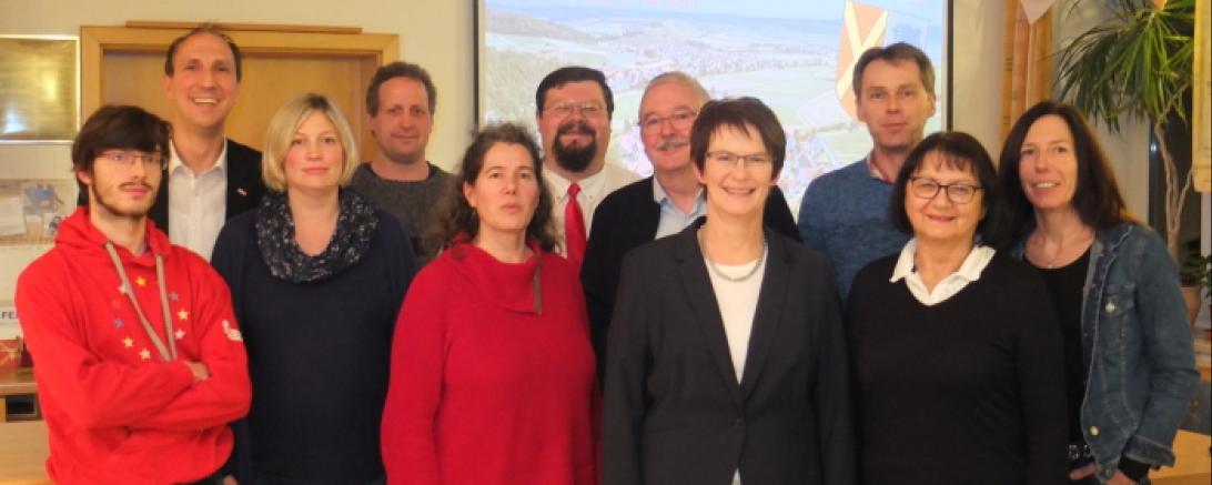 Auf dem Bild von links:  Robert Baumann, Christoph Schmid, Christine Langer, Oliver Hertle, Rita Wendrich, Daniel Grün, Norbert Mösle, Claudia Müller, Peter Martin, Elfriede Hlawon, Karin Rosenwirth-Dollmann. 