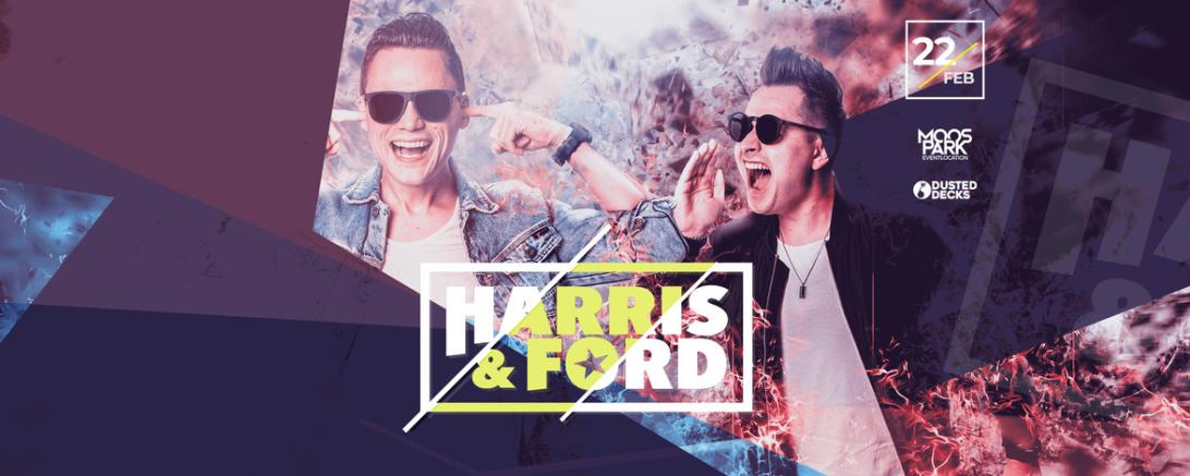 Das Bild zeigt die beiden DJs und Produzenten HARRIS & FORD