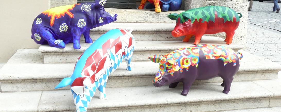 Das Bild zeigt die Säue der Stadt Nördlingen.