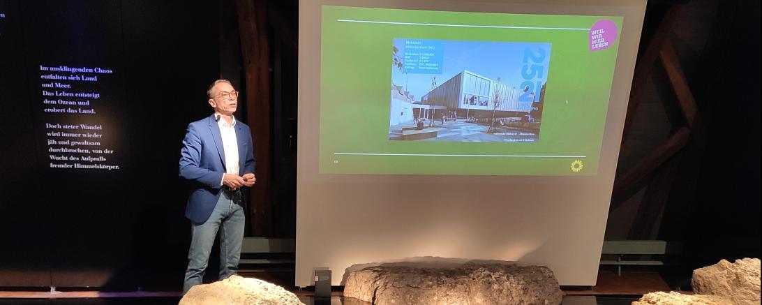 Wolfgang Goschenhofer präsentierte das Wahlprogramm der Grünen