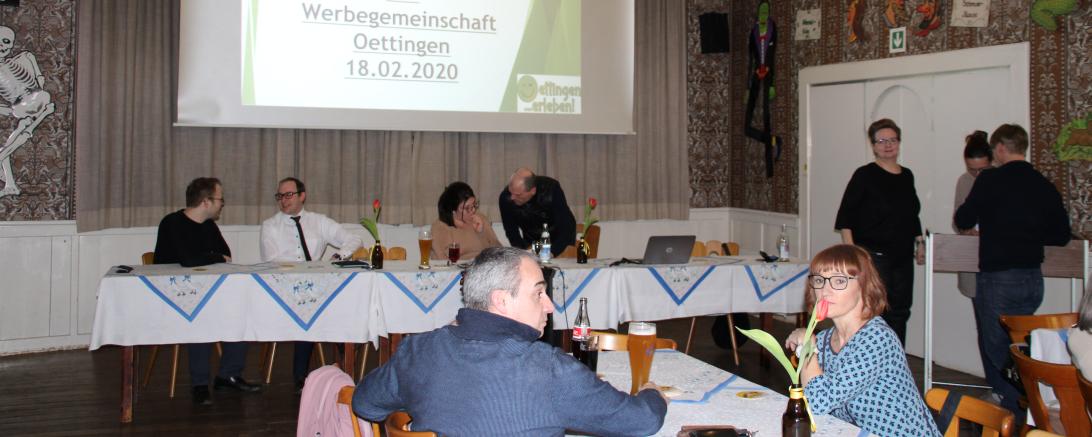 Gäste bei Jahreshauptversammlung der Werbegemeinschaft Oettingen