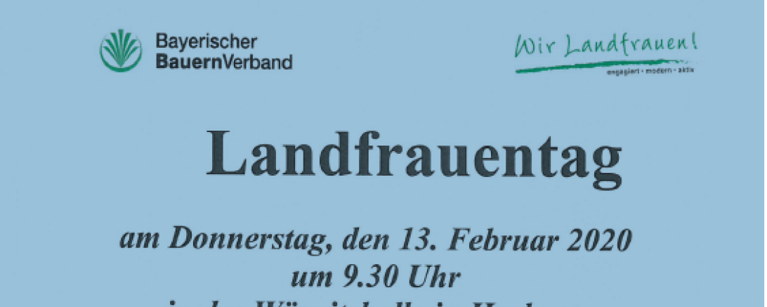 Landfrauentag Bayerischer BauernVerband
