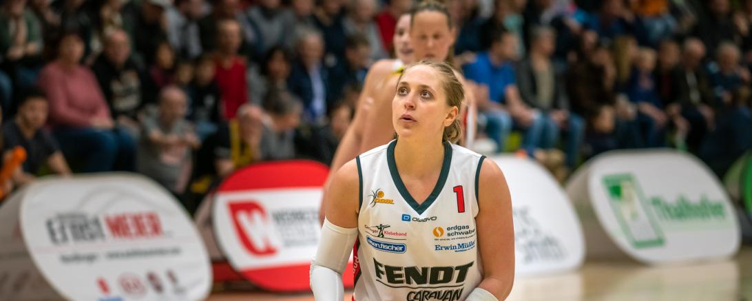 Leslie Vorpahl: trotz ihrer soliden Vorstellung mit 11 Punkten und 10 Rebounds gelang den Angels gegen Saarlouis diesmal kein Heimsieg