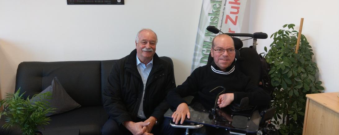 Auf dem Bild zu sehen: Oberbürgermeister Hermann Faul und Vorsitzender der Muskeltour, Matthias Küffner. 