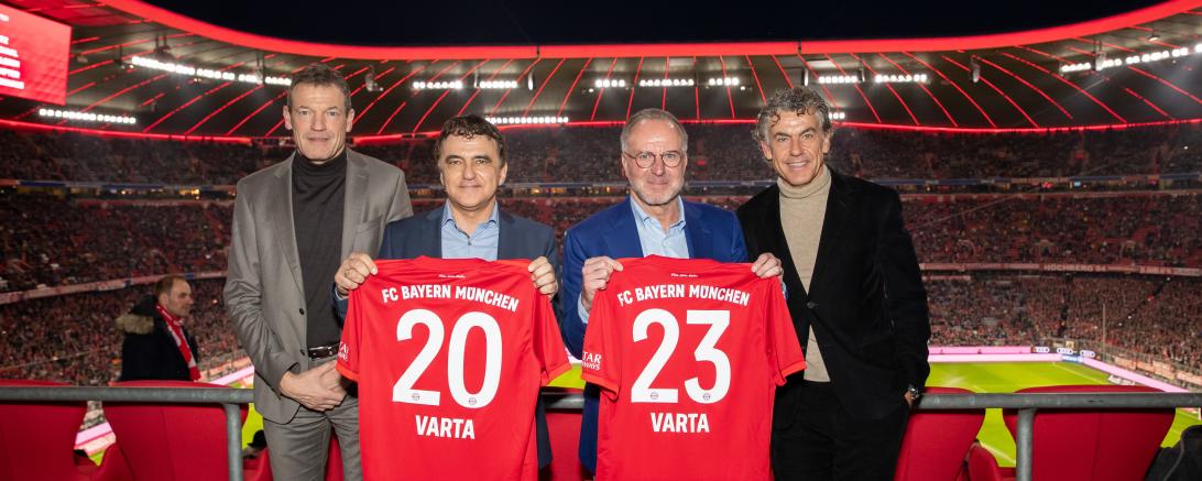 Varta-Führung mit Karl-Heinz Rummenigge in der Allianz Arena