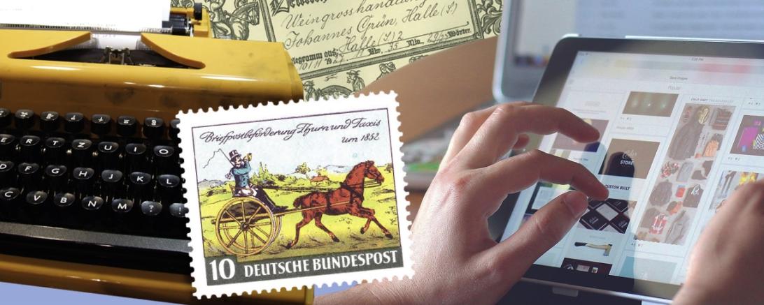 Werbung Ausstellung Depesche Tweet