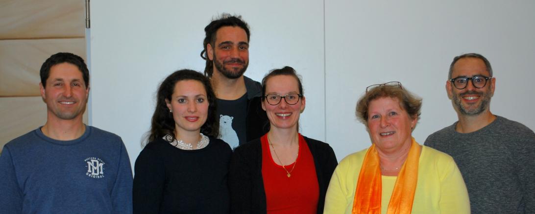 Auf dem Bild zu sehen (von links): 1. Vorstand Christian Schmid, Kassiererin Dr. Martina Achzet, Beisitzer Ludwig Krontahler, Schriftführerin Christine Schmid, Beisitzerin Sieglinde Faltenhauser, 2. Vorstand Benjamin Zucker. 