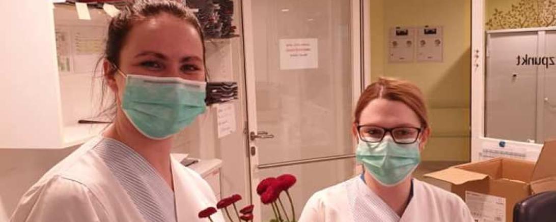 Franziska Bosch und Pamela Ziegler, Gesundheits- und Krankenpflegerinnen am Stift.