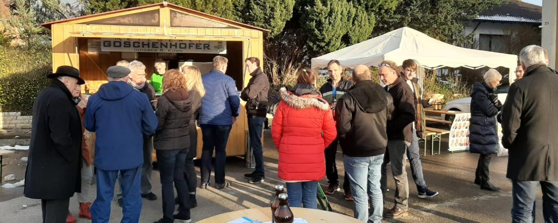 zahlreiche Bürger versammelten sich zum Feierabendplausch der Wemdinger CSU