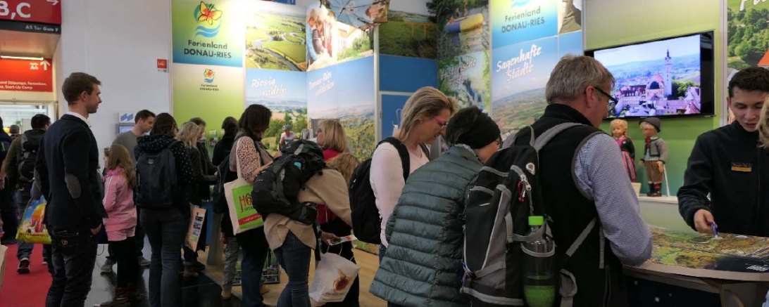 Stand des Ferienlandes Donau-Ries auf der f.r.e.e in München