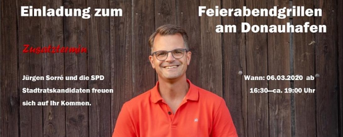 Feierabendgrillen am Donauhafen