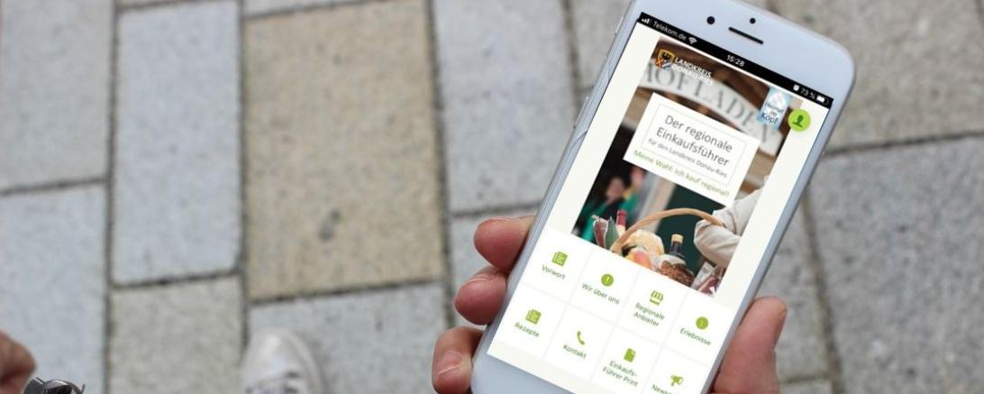 Den regionalen Einkaufsführer immer auf dem Smartphone dabei.