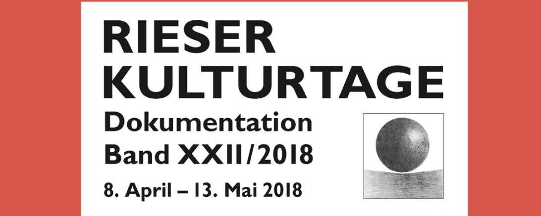 Dokumentationsband Rieser Kulturtage 2018