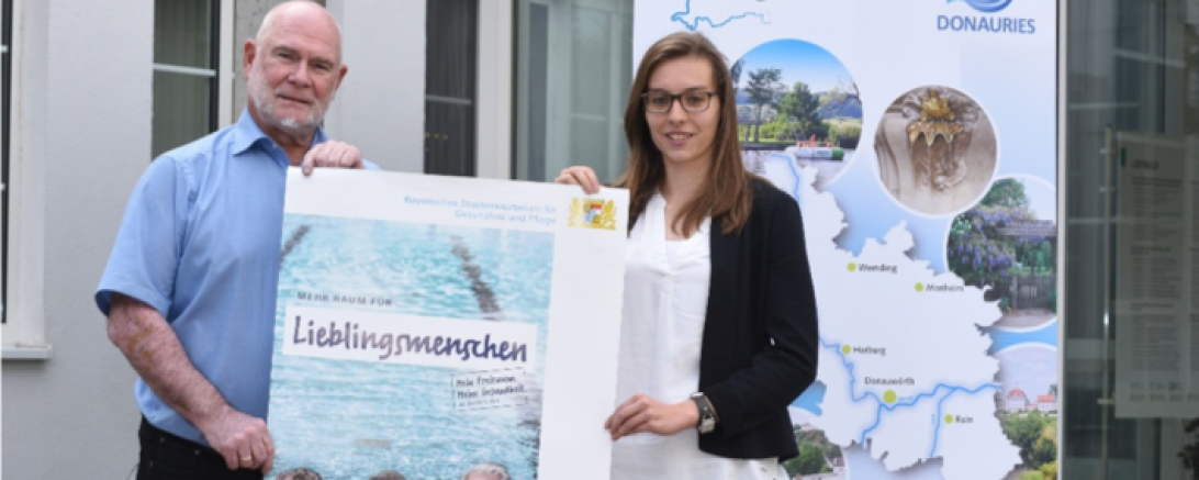 Herbert Schmidt und Julia Lux treiben die neue Online-Plattform im Landkreis voran. Foto: Gesundheitsregionplus Donau-Ries