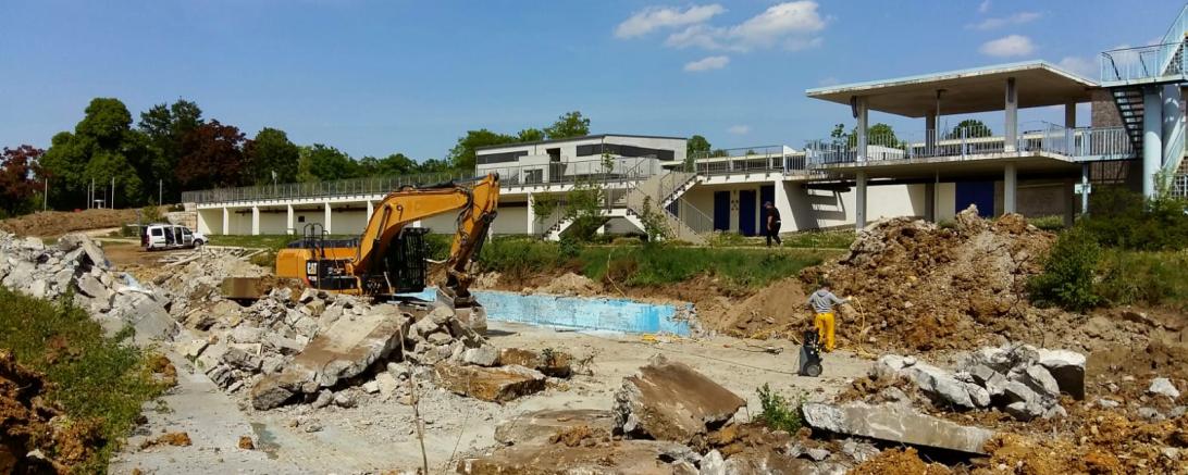 Baustelle Freibad Donauwörth 