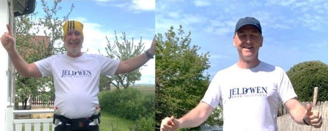 Auf unserem Bild im Uhrzeigersinn von links oben:  Dieter Freye mit Sohn 1:41 M50; Michael Klink 1:52 M40;  Ingo Heger 1:55 M45; Wolfgang Oswald 2:24 M55