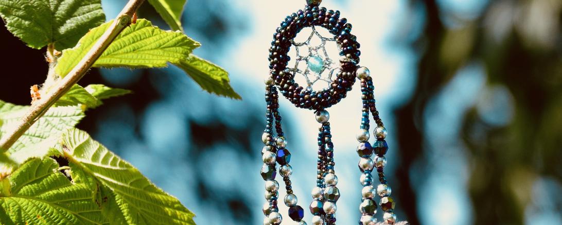 Traumfänger mit Blättern
