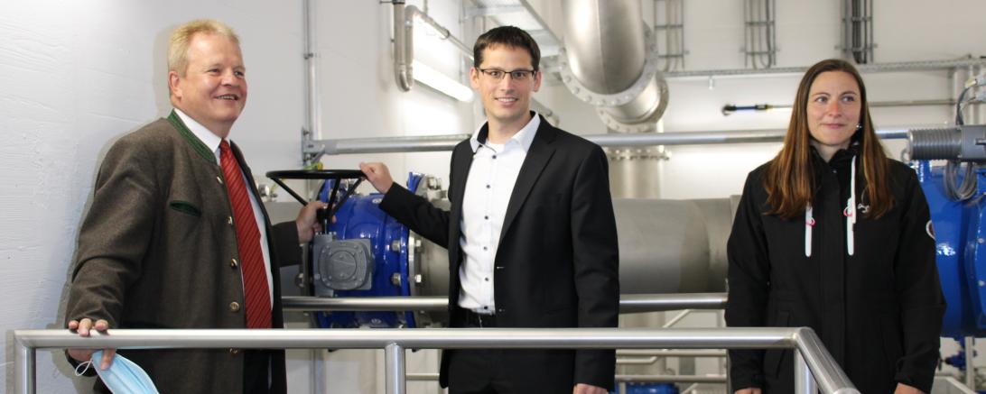 Kilian, Hauber und Eisele im Hochbehälter Ederheim 2