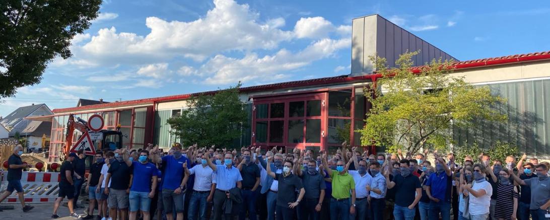 GEDA Mitarbeiter Schmutterhalle