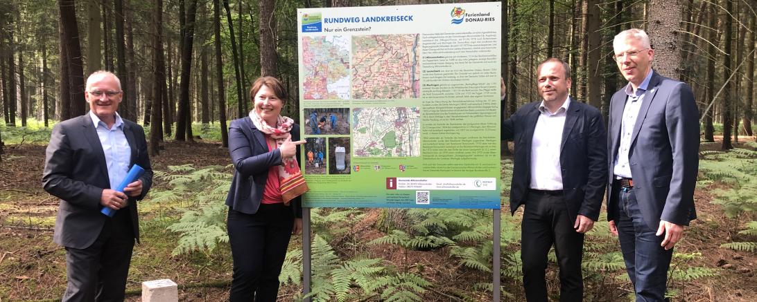 Eröffnung Wanderweg Landkreiseck