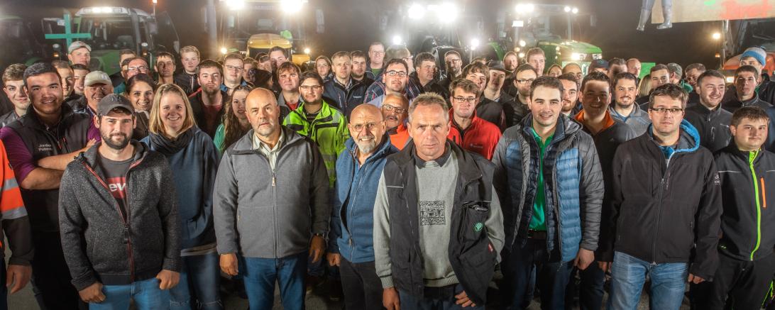 Landwirte aus Donau-Ries protestieren. 