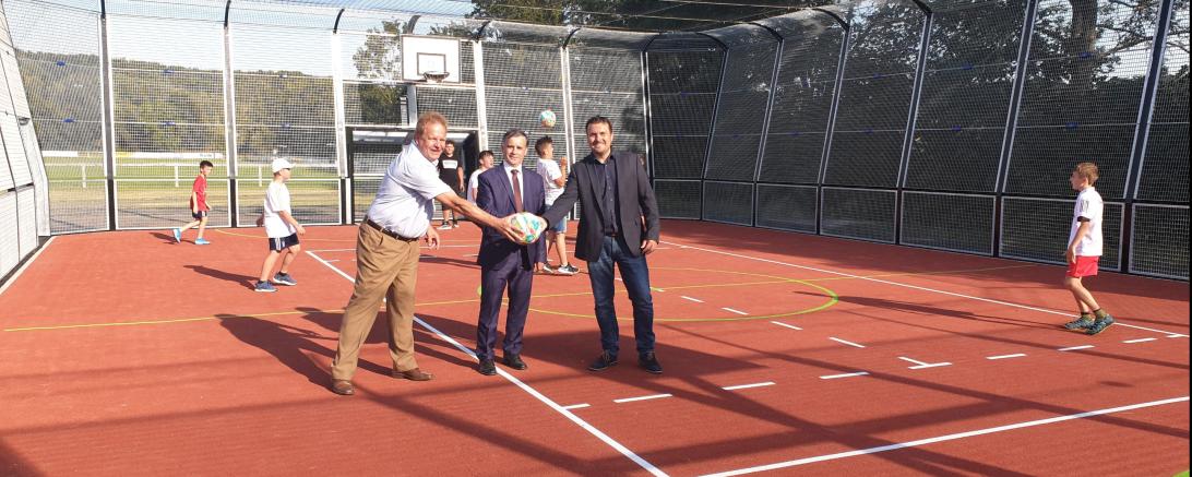 v.l.n.r. Wolfgang Kilian (ehem. Bürgermeister), Bürgermeister Günther Pfefferer - Vorsitzender LAG Monheimer Alb-AltmühltalJura e.V. , 1. Bürgermeister Christoph Schmidt. 