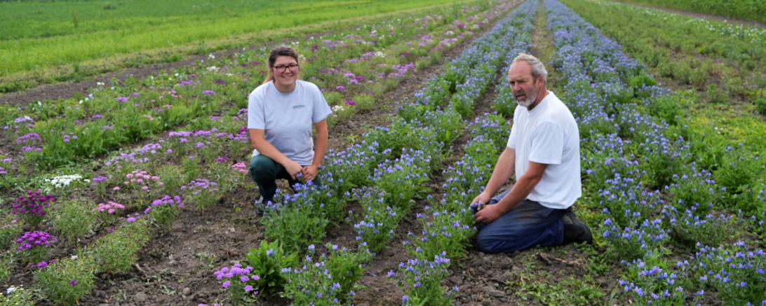 Marieanne Funk und ihr Papa Matthias Funk bewirtschaften gemeinsam den Demeterhof Funk in Oberndorf.