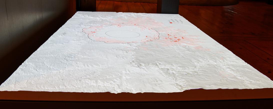 Ries-Relief im RiesKraterMuseum