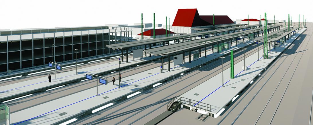 So soll der Donauwörther Bahnhof nach Abschluss der Umbaumaßnahme aussehen. 