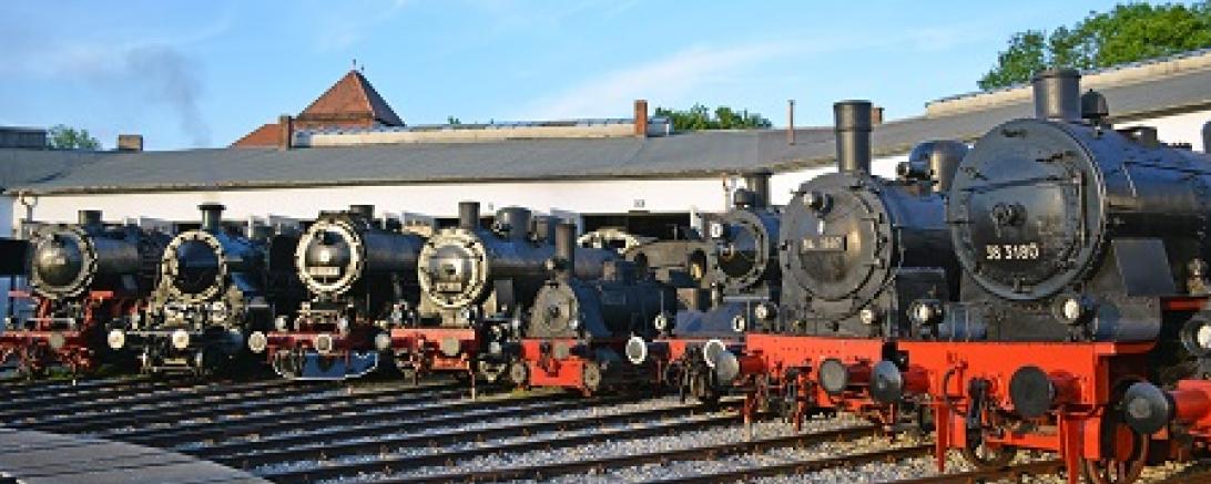 Bayerischen Eisenbahnmuseum Nördlingen macht Dampf