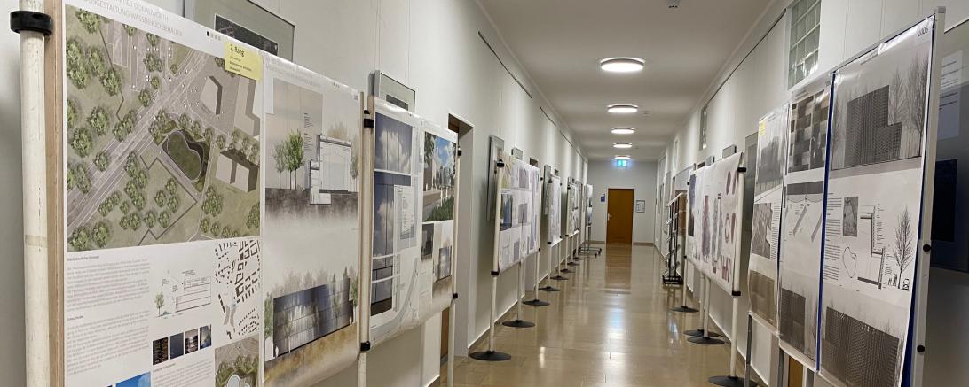 Die Ausstellung der Entwürfe für den neuen Hochbehälter in der Parkstadt