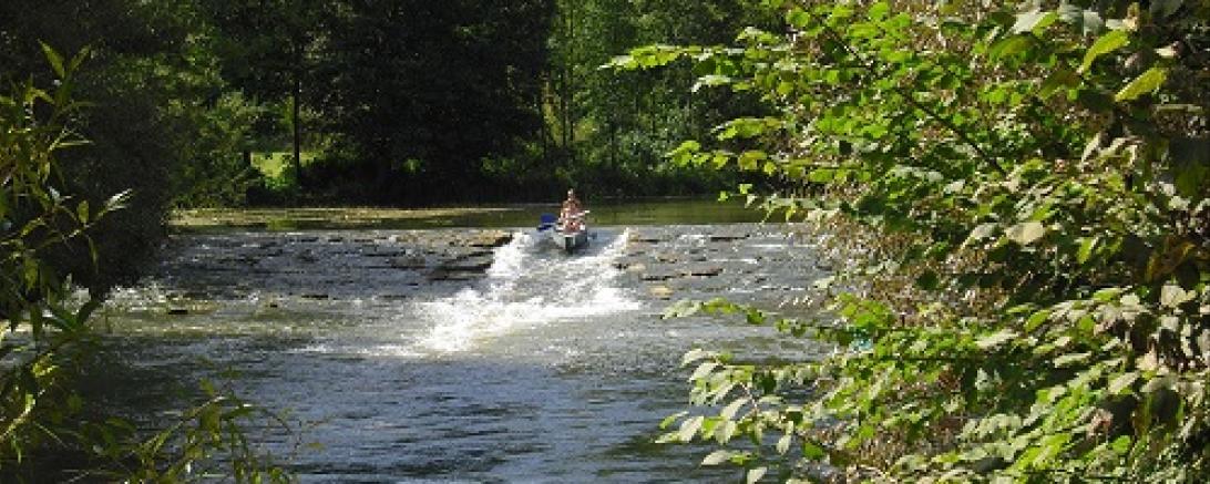 Kanu, Altmühltal, Wasserrutsche