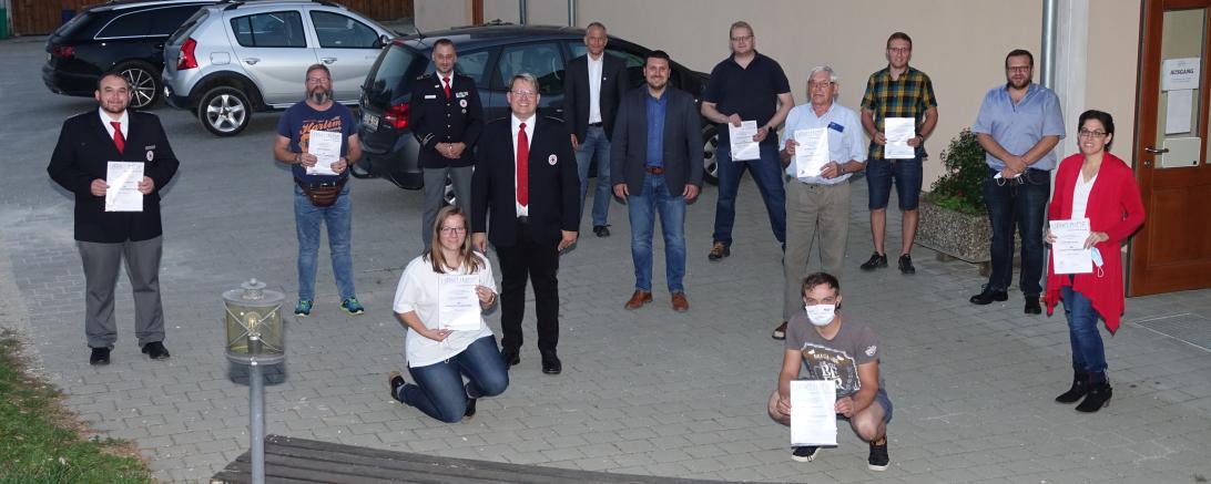 Das Bild zeigt die Teilnehmer des Bereitschaftsabends