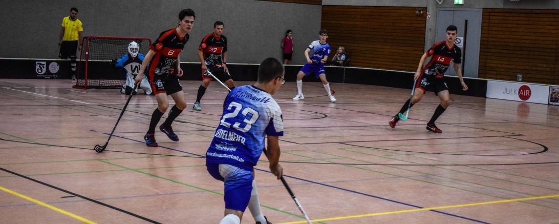 Auf dem Bild in Blau: Marek Sedelmeier (23) und Simon Hasenbank (25)