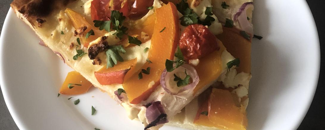 Ein Klassiker im Herbst: Der Flammkuchen. 