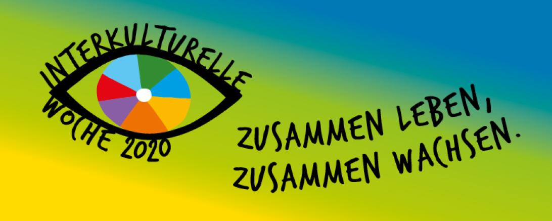 Das Bild zeigt das Logo mit Motto der Interkulturellen Wochen