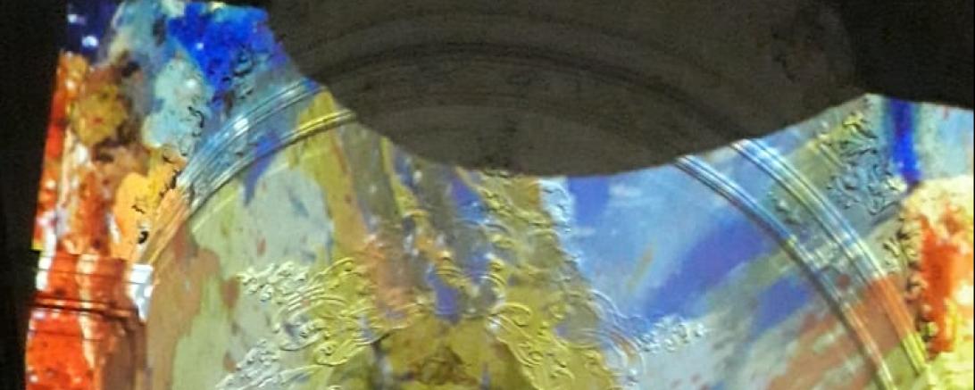 Lichtprojektion in Schlosskirche Harburg