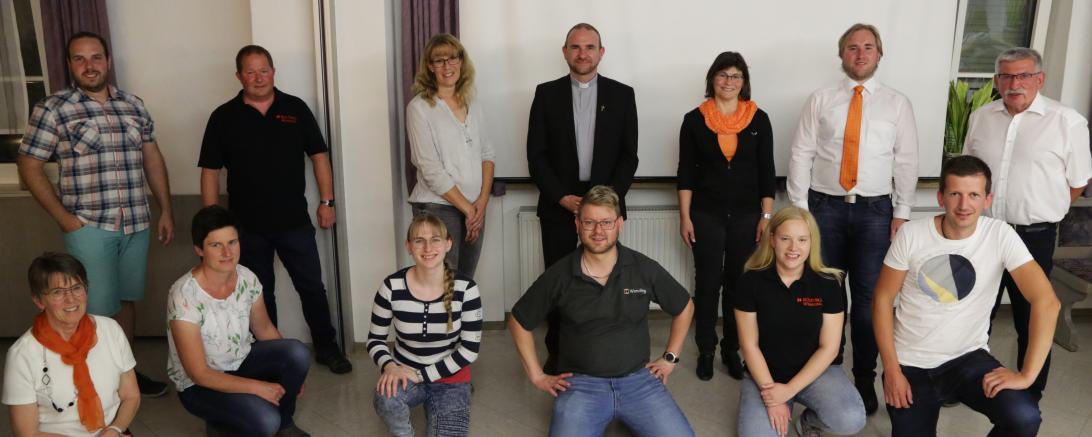 Das Bild zeigt die Vorsitzenden der Kolpingfamilie aus Wemding.