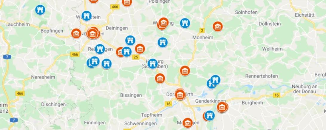 Hier finden sie Schlösser, Museen und Kulturschätze in der Region