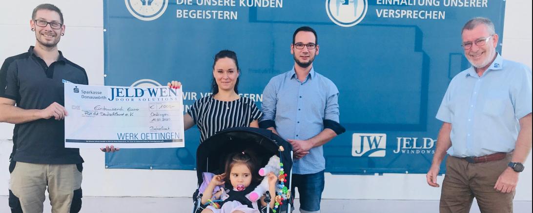Auf dem Foto von links: René Däubler, Kathrin und Michael Schneider mit Tochter Leonie sowie Wolfgang Oswald.