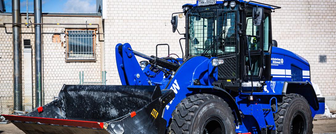 Der neue Radlader der THW Donauwörth