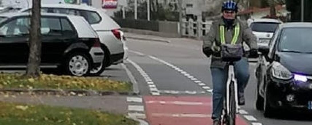 Das Bild zeigt die Berger Allee