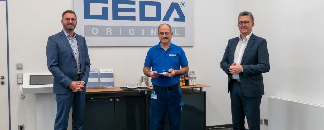 40 Jahre lang hält Herr Nejdet Ertas dem Unternehmen GEDA am Standort Asbach-Bäumenheim bereits die Treue.